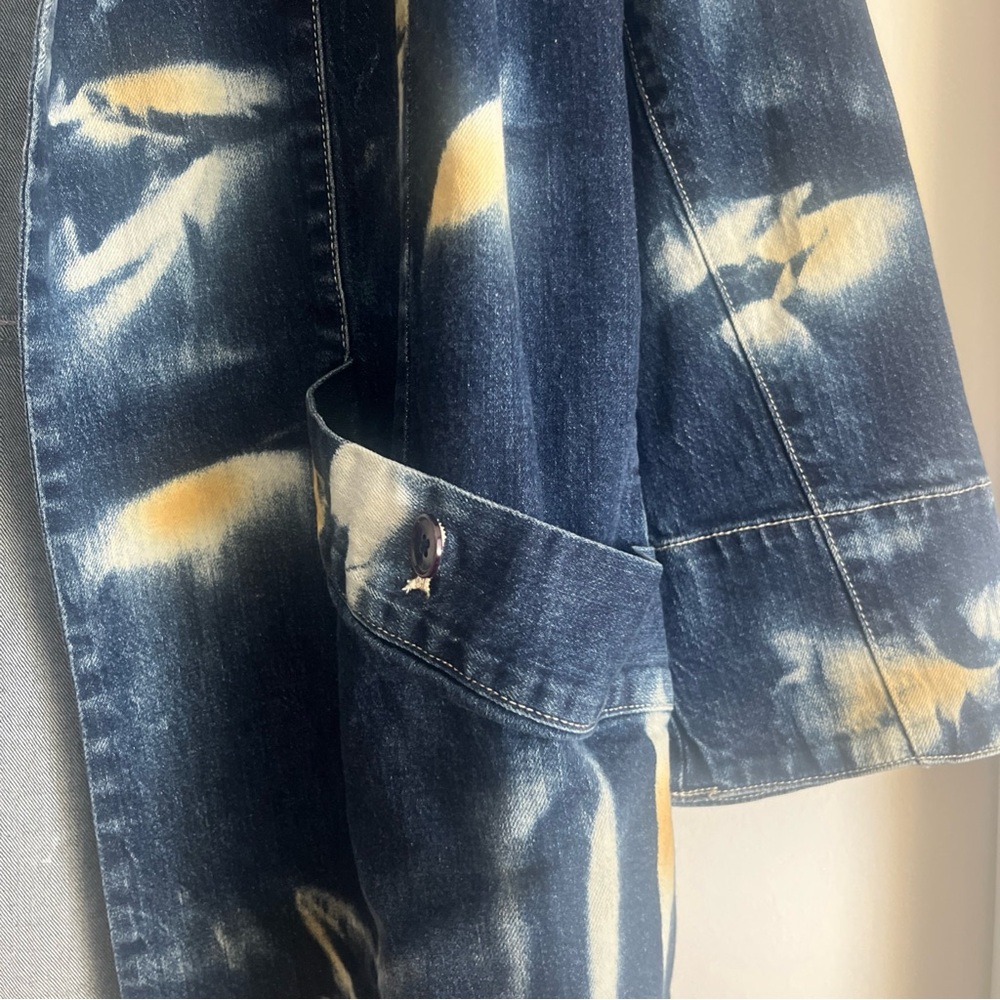Anthropologie Pilcro Denimuster Women L/XL Blue Abstract Jacket Bundle 3/$65 - Picture 2 of 6